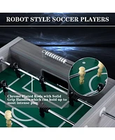 Inolait 55" Foosball Table and Balls Set Soccer Game Table for Adults and Kids