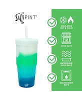 Silipint Straw Tumbler 32oz: Mountain Air