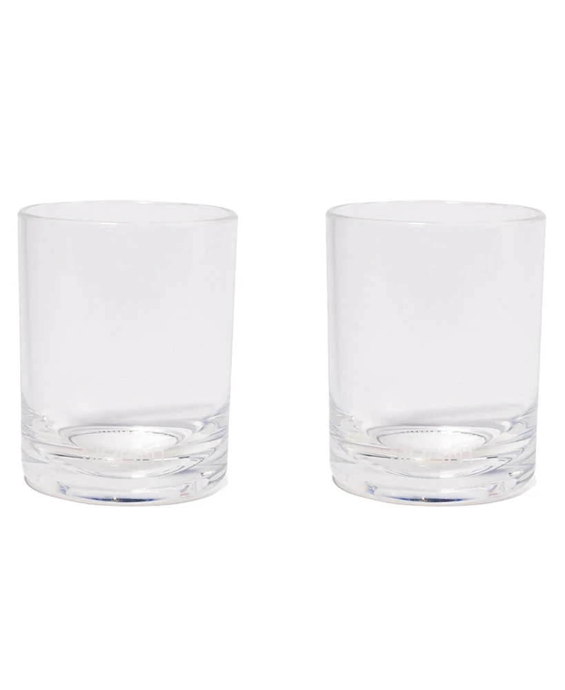 Rocks Glasses 12oz: 2 pk - Crystal Clear