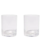 Rocks Glasses 12oz: 2 pk - Crystal Clear