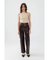 Nocturne Women's Faux Leather Pants