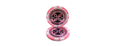 Slickblue Premium Holo Inlay Poker Chips Set (25-Pack) for Casino-Quality Gameplay