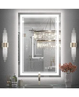 keonjinn Led Bathroom Mirror with Frontlit and Backlit