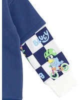 Bluey Fleece Hang down Hoodie Toddler |Child Boys