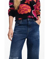 Desigual Women's Denim culotte pants