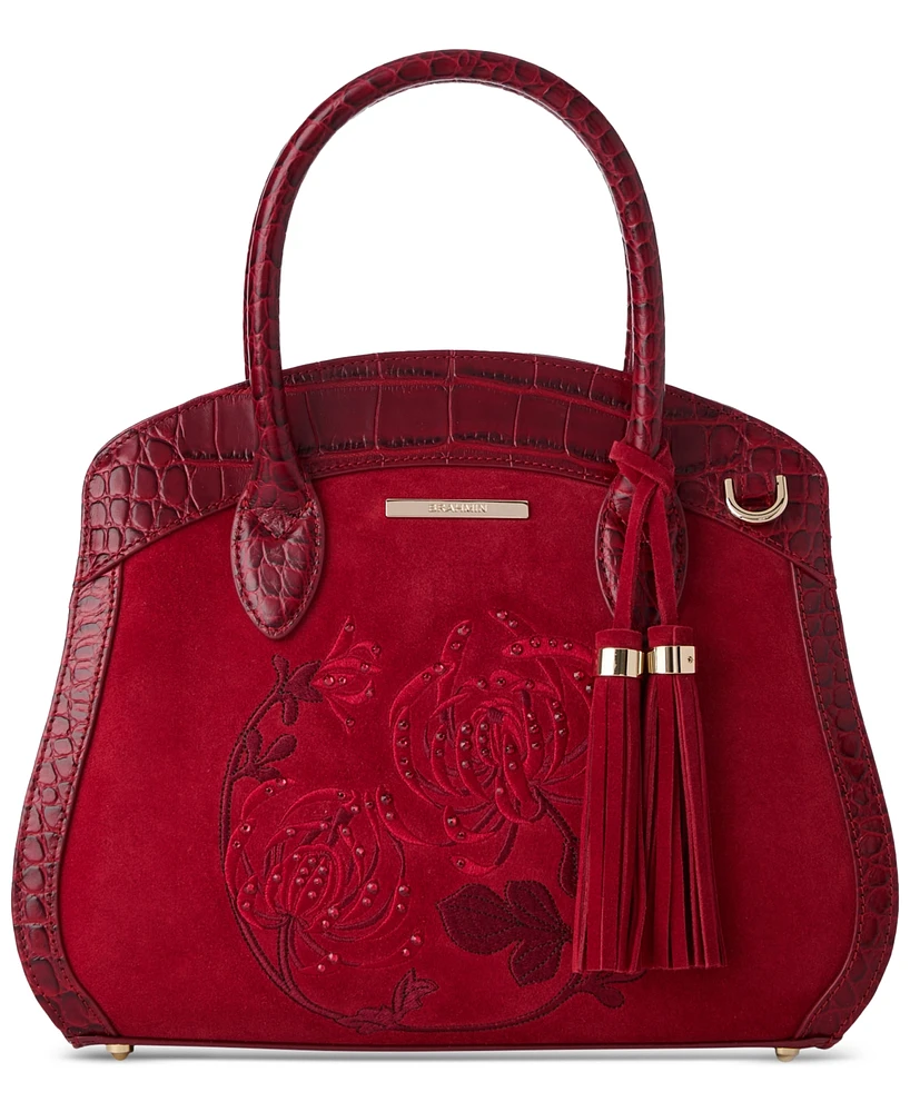 Brahmin Rosetta Kirin Leather Satchel