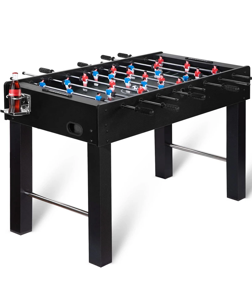 Sugift 48" Competition Foosball Table w/2 Balls & Cup Holders, Soccer Game Table for Kids & Adults, Home or Arcade