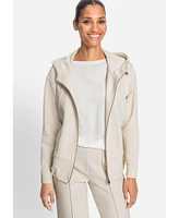 Olsen Women's Zip Front Hoodie Jacket