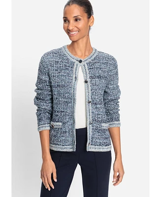 Olsen Women's Tweed Knit Cardigan