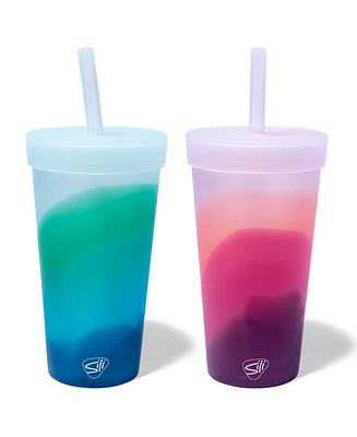 Straw Tumbler 22oz: 2 pk - Mountain Air & Desert Sun
