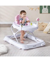 Gouun Foldable Baby Activity Walker with Adjustable Height and Detachable Seat Cushion