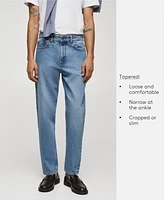 Mango Men's Ben Tapered Cropped Jeans