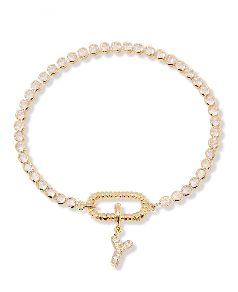 brook & york Petra Initial Tennis Bracelet