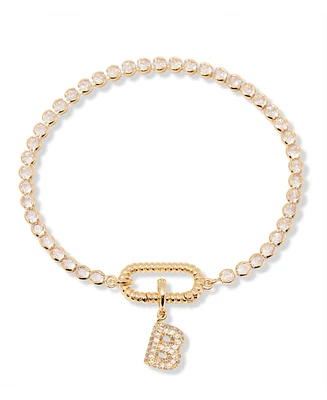 brook & york Petra Initial Tennis Bracelet