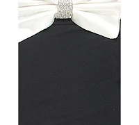 City Studios Juniors' Scuba Rhinestone-Bow Gown, Created for Macy's