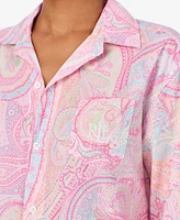 Lauren Ralph Women's Roll Tab Sleepshirt