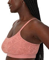 Bali Women's Breathe Lace-Overlay Bralette Dfcmbr