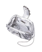 Nina Women's Crytal Frame Snap Clutch