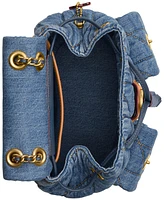 Coach Tabby Small Quilted Denim Backpack