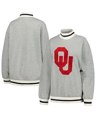 Gameday Couture Women's Gray Oklahoma Sooners It To Win Sporty Mock Neck Pullover Sweatshirt