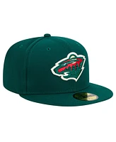 New Era Men's Green Minnesota Wild Core 59FIFTY Fitted Hat