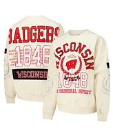 Gameday Couture Women's Cream Wisconsin Badgers Slay Pullover Sweatshirt