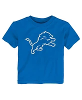 Outerstuff Baby Boys and Girls Blue Detroit Lions Primary Logo T-Shirt