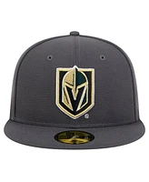 New Era Men's Charcoal Vegas Golden Knights Core 59FIFTY Fitted Hat