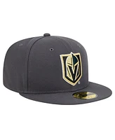 New Era Men's Charcoal Vegas Golden Knights Core 59FIFTY Fitted Hat