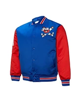 Mitchell & Ness Men's Royal Denver Nuggets Hardwood Classic Primetime Full-Snap Satin Jacket