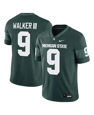 Nike Men's Kenneth Walker Iii Green Michigan State Spartans Alumni Game Jersey