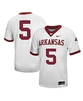 Nike Men's 5 White Arkansas Razorbacks Untouchable Football Jersey