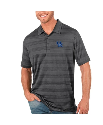 Antigua Men's Charcoal Kentucky Wildcats Compass Polo