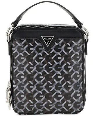 Guess Men's Woven Logo Crossbody Bag