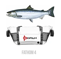 Opah Fathom 4 Insulated Fishing Cooler Bag, Salmon 44"L x 12"W x 18"H, Leak Proof, Uv Resistant, Marine Grade Vinyl