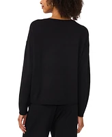 Vince Camuto Women's Ribbed-Trimmed Crewneck Sweater