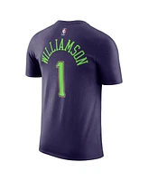 Nike Men's Purple Zion Williamson New Orleans Pelicans 2024/25 City Edition Name Number T-Shirt