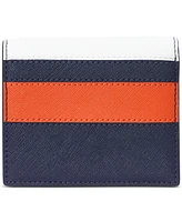 Lauren Ralph Lauren Crosshatch Leather Compact Wallet