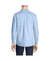 Lands' End Men's Tailored Fit Long Sleeve Sail Rigger Oxford Shirt