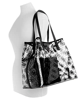 Guess Tuana Large Clear Tote with Removable Pouch