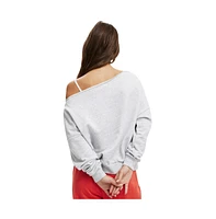 Cotton On Women's Classic Fleece Off The Shoulder Sweatshirt