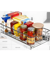 Florida Brands Pull Out Pantry Cabinet Organizer with Chrome Finish 21 x In