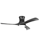 Gouun 52 Inch Flush Mount Ceiling Fan with Led