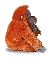 Wild Republic Mom & Baby Orangutan Stuffed Animal, 12 Inches