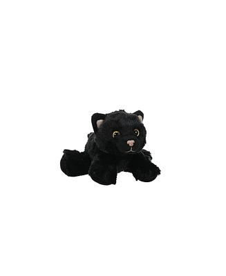 Wild Republic Hug'ems Black Cat Stuffed Animal, 7 Inches