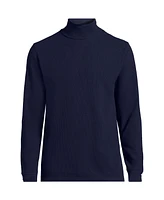 Lands' End Men's Long Sleeve Waffle Turtle Neck