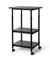 Gouun 3-tier Adjustable Printer Stand with 360° Swivel Casters