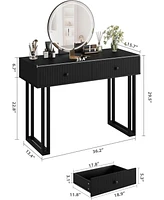 gaomon Vanity Desk with Mirror and Lights