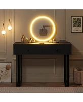 gaomon Vanity Desk with Mirror and Lights