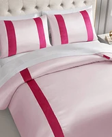 Juicy Couture Velvet Stripe on Satin 3-Pc. Duvet Cover Set